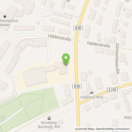 Standortübersicht der Tankstelle Stadtwerke Annaberg Buchholz Energie AG in 09456 Annaberg-Buchholz