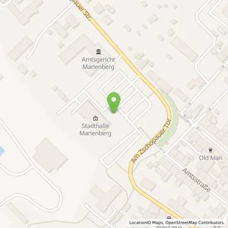 Standortübersicht der Tankstelle Energieversorgung Marienberg GmbH in 09496 Marienberg