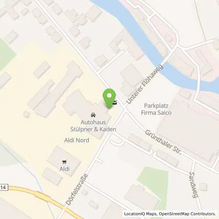 Standortübersicht der Tankstelle Stülpner & Kaden in 09526 Olbernhau