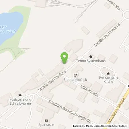 Standortübersicht der Tankstelle Stadtwerke Weißwasser GmbH in 02943 Weißwasser