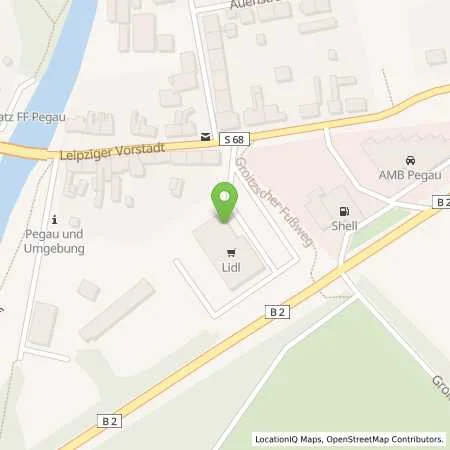 Standortübersicht der Tankstelle Lidl Dienstleistung GmbH & Co. KG in 04523 Pegau