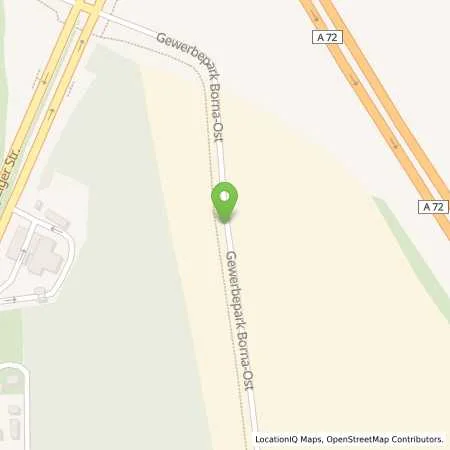 Standortübersicht der Tankstelle envia Mitteldeutsche Energie AG in 04552 Borna