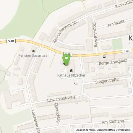 Standortübersicht der Tankstelle envia Mitteldeutsche Energie AG in 04567 Kitzscher