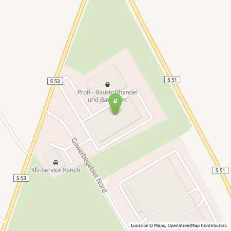 Standortübersicht der Tankstelle Baustoffhandel und Baumarkt Dolsenhain GmbH u.Co.KG in 04654 Frohburg