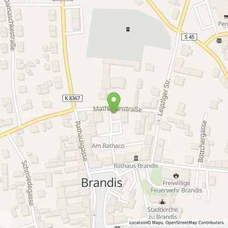 Standortübersicht der Tankstelle envia Mitteldeutsche Energie AG in 04821 Brandis