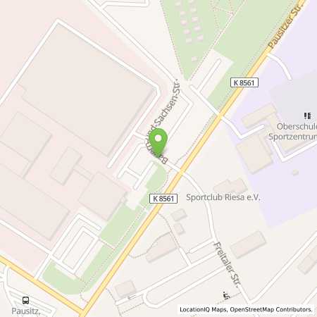 Standortübersicht der Strom (Elektro) Tankstelle: Stadtwerke Riesa GmbH in 01589, Riesa