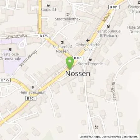 Standortübersicht der Tankstelle SachsenEnergie AG in 01683 Nossen