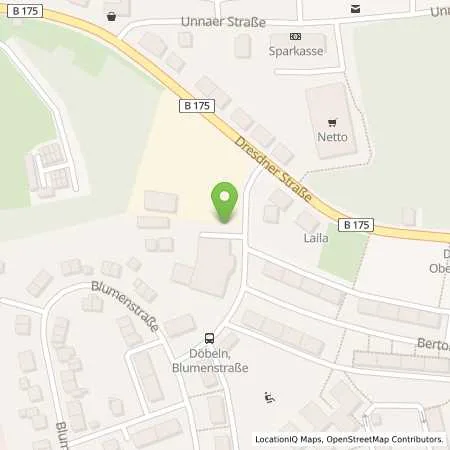 Standortübersicht der Tankstelle Stadtwerke Döbeln GmbH in 04720 Döbeln