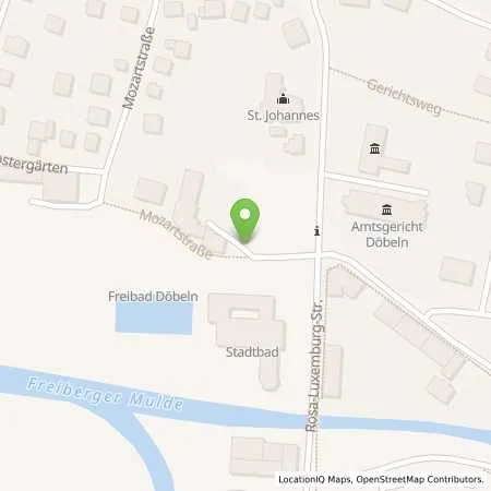 Standortübersicht der Tankstelle Stadtwerke Döbeln GmbH in 04720 Döbeln