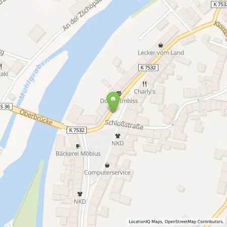 Standortübersicht der Tankstelle envia Mitteldeutsche Energie AG in 04736 Waldheim