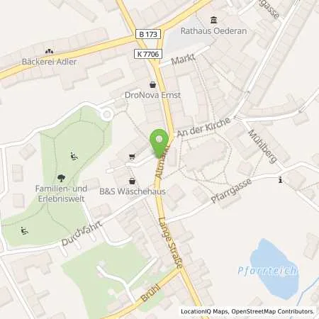 Standortübersicht der Tankstelle envia Mitteldeutsche Energie AG in 09569 Oederan