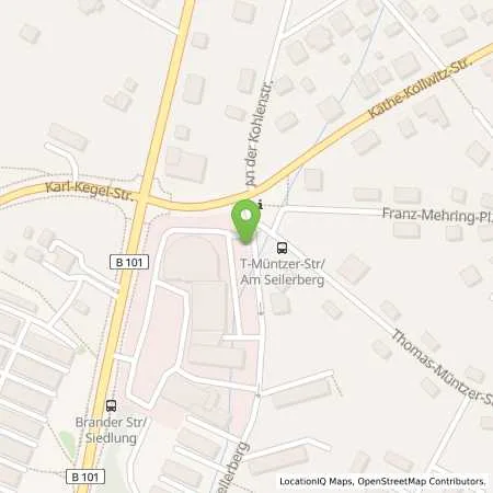 Standortübersicht der Tankstelle Franke Automobile GmbH & Co. KG in 09599 Freiberg