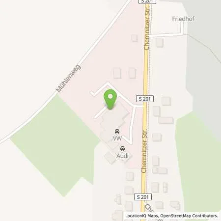 Standortübersicht der Tankstelle Allego GmbH in 09648 Mitweida