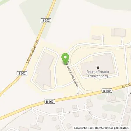 Standortübersicht der Tankstelle eins energie in sachsen GmbH & Co. KG in 09669 Frankenberg