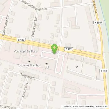 Standortübersicht der Tankstelle Lidl Dienstleistung GmbH & Co. KG in 04860 Torgau