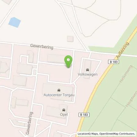 Standortübersicht der Tankstelle Auto Center Torgau GmbH in 04860 Torgau