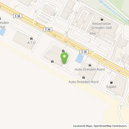 Standortübersicht der Tankstelle Autohaus Jan Wirthgen GmbH & Co. KG in 01705 Freital