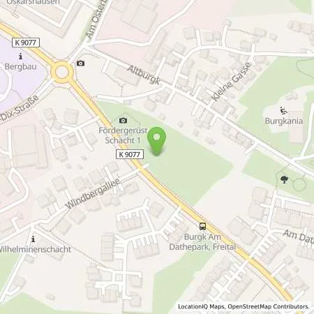 Standortübersicht der Tankstelle Freitaler Stadtwerke GmbH in 01705 Freital