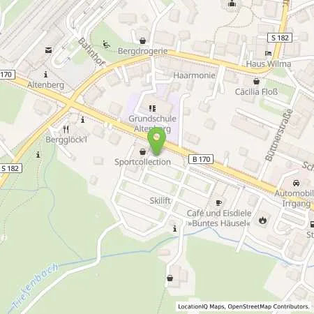 Standortübersicht der Tankstelle SachsenEnergie AG in 01773 Altenberg