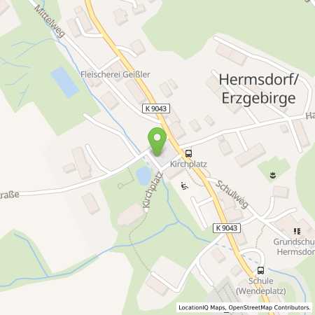 Standortübersicht der Strom (Elektro) Tankstelle: SachsenEnergie AG in 01776, Hermsdorf/Erzgebirge