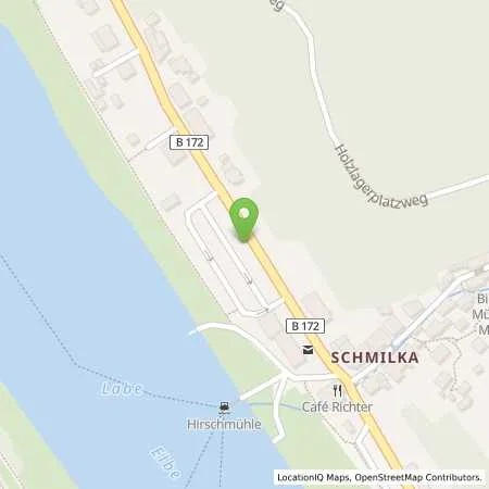 Standortübersicht der Tankstelle SachsenEnergie AG in 01814 Bad Schandau