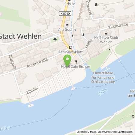 Standortübersicht der Strom (Elektro) Tankstelle: SachsenEnergie AG in 01829, Stadt Wehlen