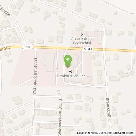 Standortübersicht der Tankstelle Autohaus Schüler & Co GmbH in 08223 Falkenstein/Vogtland