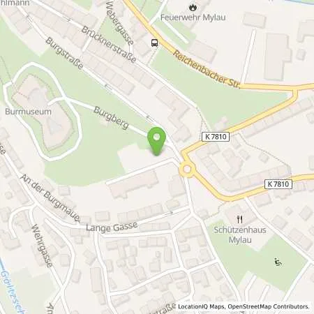 Standortübersicht der Tankstelle Stadtwerke Reichenbach/Vogtland GmbH in 08499 Mylau