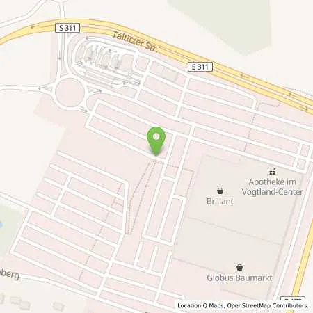 Standortübersicht der Tankstelle amperio GmbH in 08538 Weischlitz