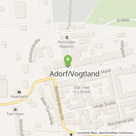 Standortübersicht der Tankstelle envia Mitteldeutsche Energie AG in 08626 Adorf/Vogtl.