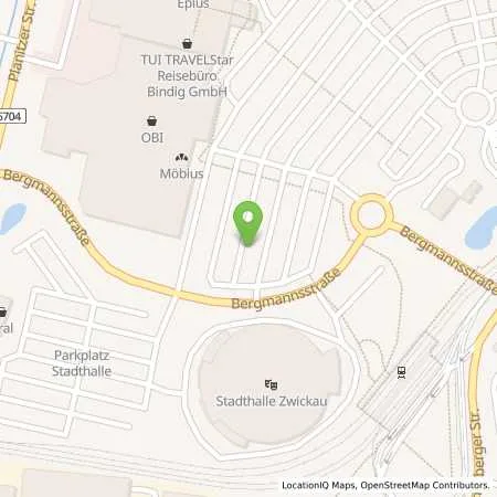 Standortübersicht der Tankstelle amperio GmbH in 08056 Zwickau