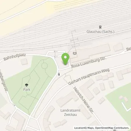 Standortübersicht der Tankstelle Stadtwerke Glauchau Dienstlesitungsgesellschaft mbH in 08371 Glauchau