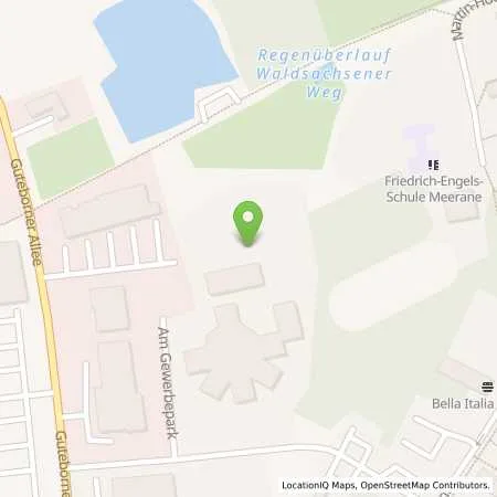 Standortübersicht der Tankstelle Kaufland Dienstleistung GmbH & Co. KG in 08393 Meerane