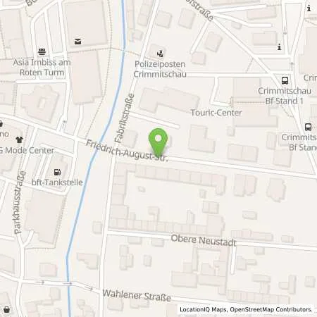 Standortübersicht der Tankstelle envia Mitteldeutsche Energie AG in 08451 Crimmitschau