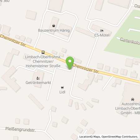 Standortübersicht der Strom (Elektro) Tankstelle: Lidl Dienstleistung GmbH & Co. KG in 09212, Limbach Oberfrohna