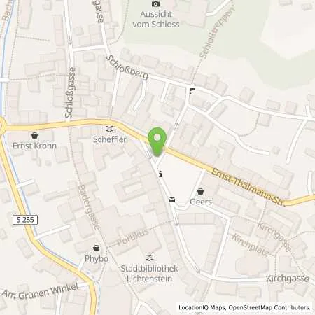 Standortübersicht der Tankstelle envia Mitteldeutsche Energie AG in 09350 Lichtenstein