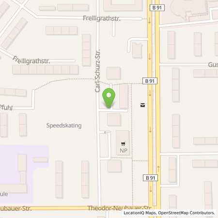 Standortübersicht der Strom (Elektro) Tankstelle: EVH GmbH in 06130, Halle (Saale)