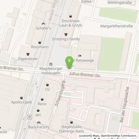 Standortübersicht der Tankstelle Städtische Werke Magdeburg GmbH & Co. KG in 39104 Magdeburg