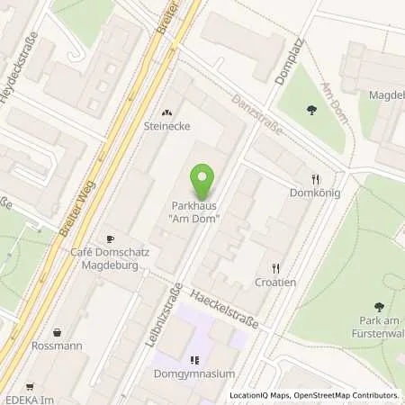 Standortübersicht der Tankstelle MWG-Parkraum GmbH in 39104 Magdeburg