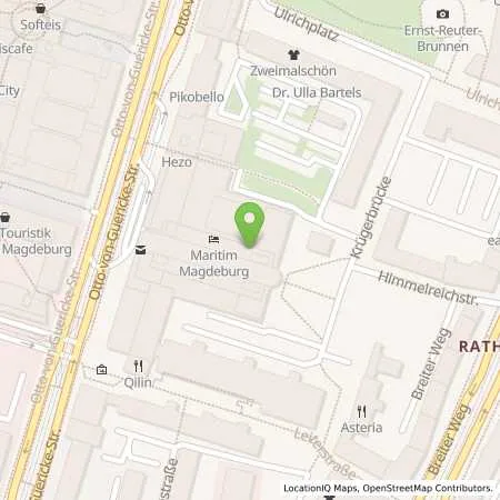 Standortübersicht der Tankstelle MARITIM Hotelgesellschaft mbH in 39104 Magdeburg