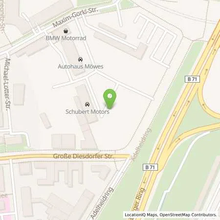 Standortübersicht der Tankstelle Schubert Motors GmbH in 39108 Magdeburg