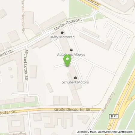 Standortübersicht der Tankstelle Schubert Motors GmbH in 39108 Magdeburg