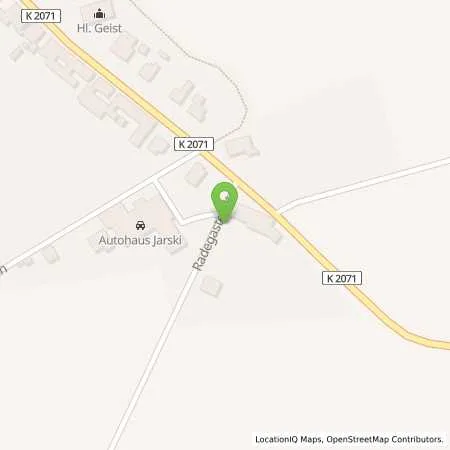 Standortübersicht der Tankstelle Autohaus Jarski GmbH in 06369 Görzig