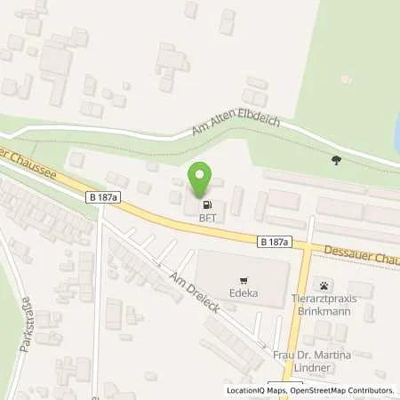 Standortübersicht der Tankstelle Q1 Energie AG in 06385 Aken