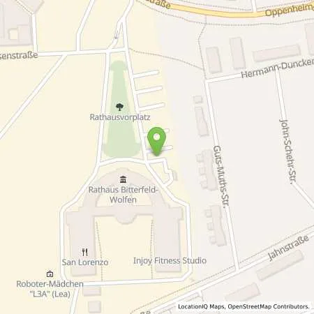 Standortübersicht der Tankstelle Stadtwerke Bitterfeld-Wolfen GmbH in 06766 Bitterfeld-Wolfen