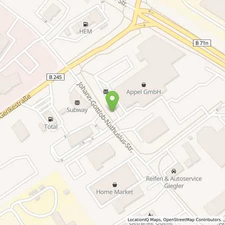 Standortübersicht der Tankstelle EnBW mobility+ AG und Co.KG in 39340 Haldensleben