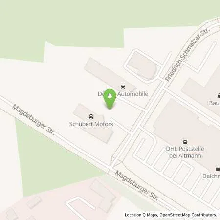 Standortübersicht der Tankstelle Schubert Motors GmbH in 39340 Haldensleben