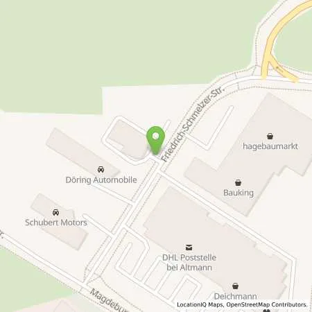 Standortübersicht der Tankstelle Autohaus Weber GmbH in 39340 Haldensleben