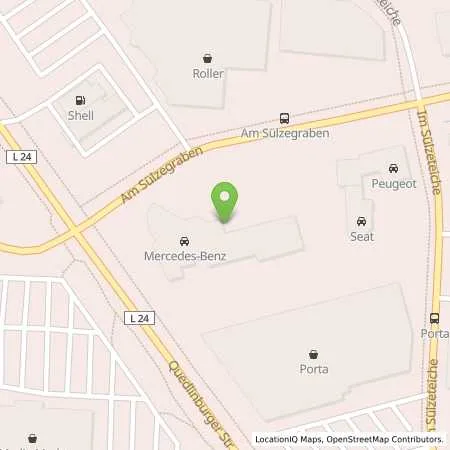 Standortübersicht der Tankstelle S & G Automobil GmbH in 38820 Halberstadt