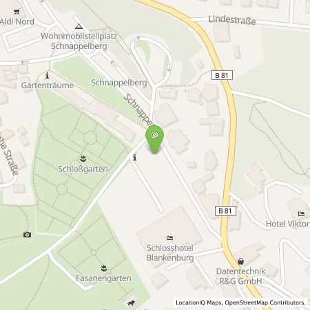 Standortübersicht der Tankstelle Stadtwerke Blankenburg GmbH in 38889 Blankenburg (Harz)